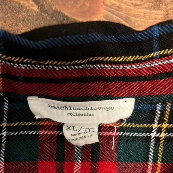 Women's Red and Black Plaid Shirt - Picture 2 of 9